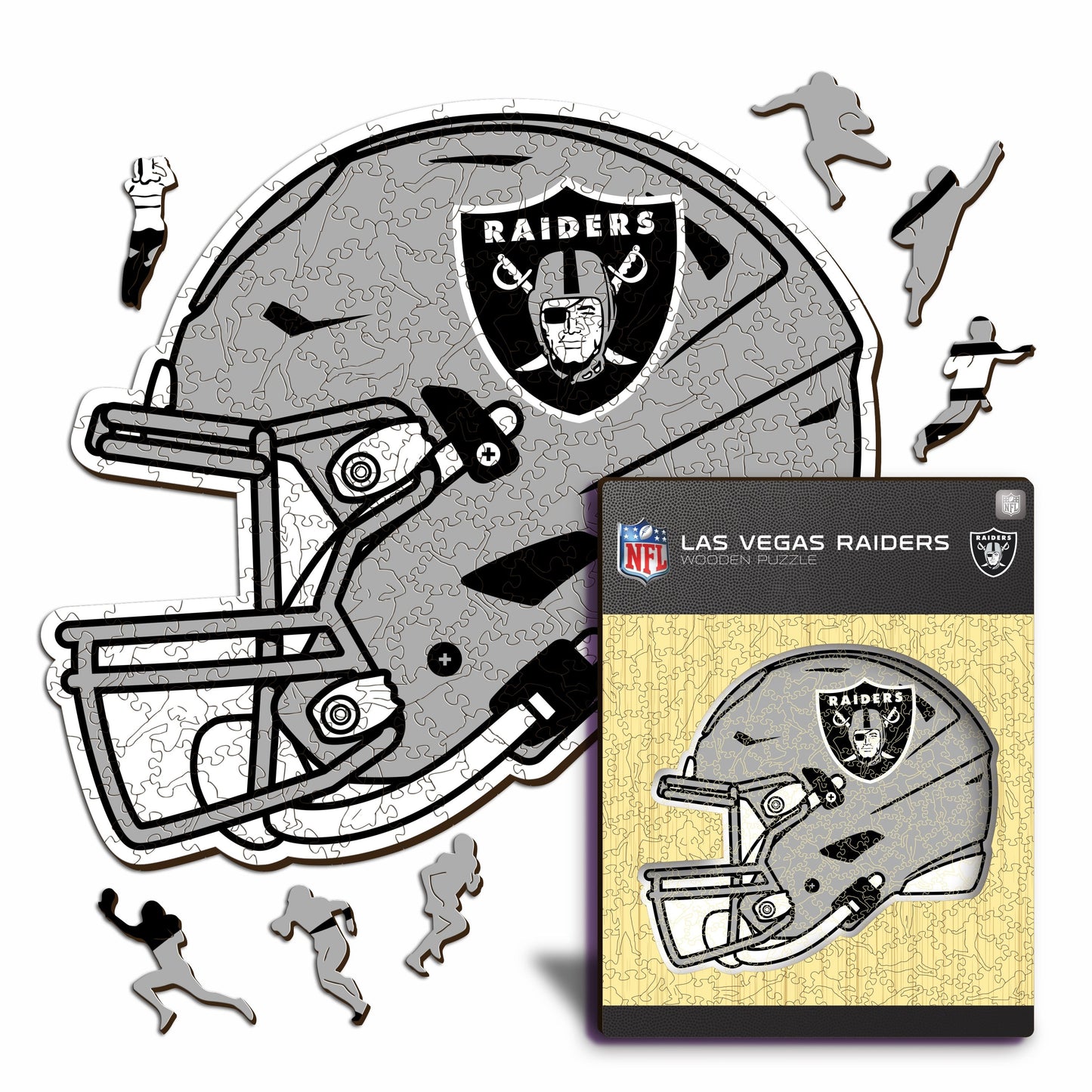 Casque Las Vegas Raiders™ - Puzzle en Bois