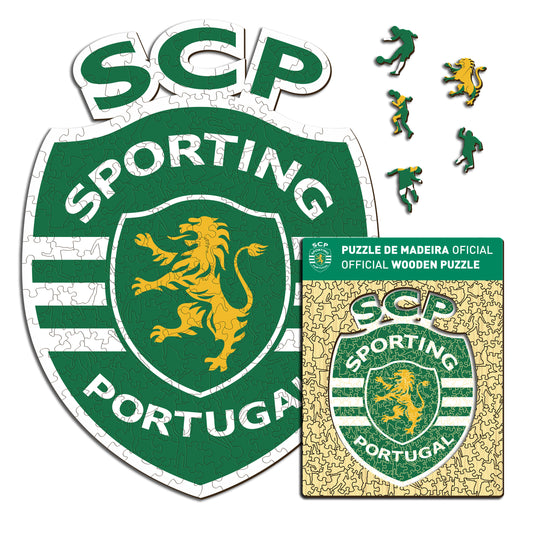 Logo Sporting CP® - Puzzle en Bois