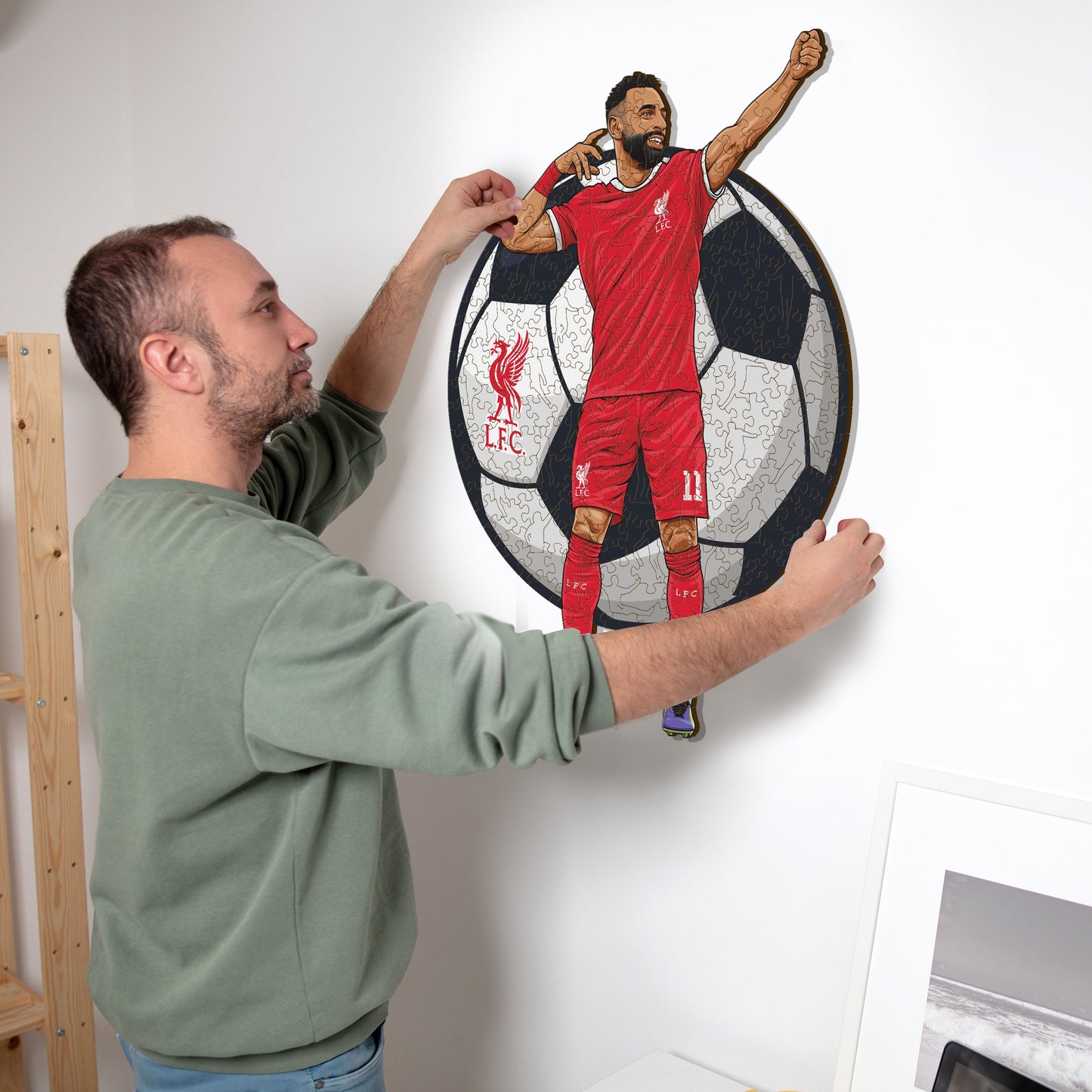 Mohamed Salah - Puzzle en Bois