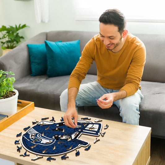 Casque Seattle Seahawks™ - Puzzle en Bois