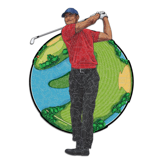 Tiger Woods - Puzzle en Bois