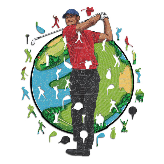 Tiger Woods - Puzzle en Bois