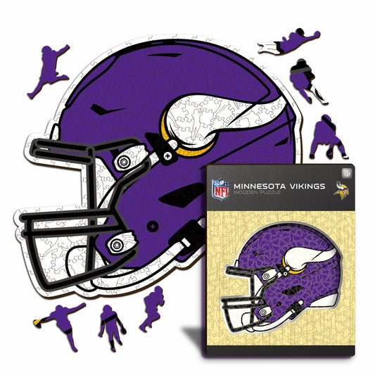 Casque Minnesota Vikings™ - Puzzle en Bois
