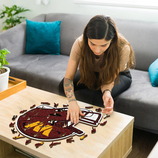 Casque Washington Commanders™ - Puzzle en Bois