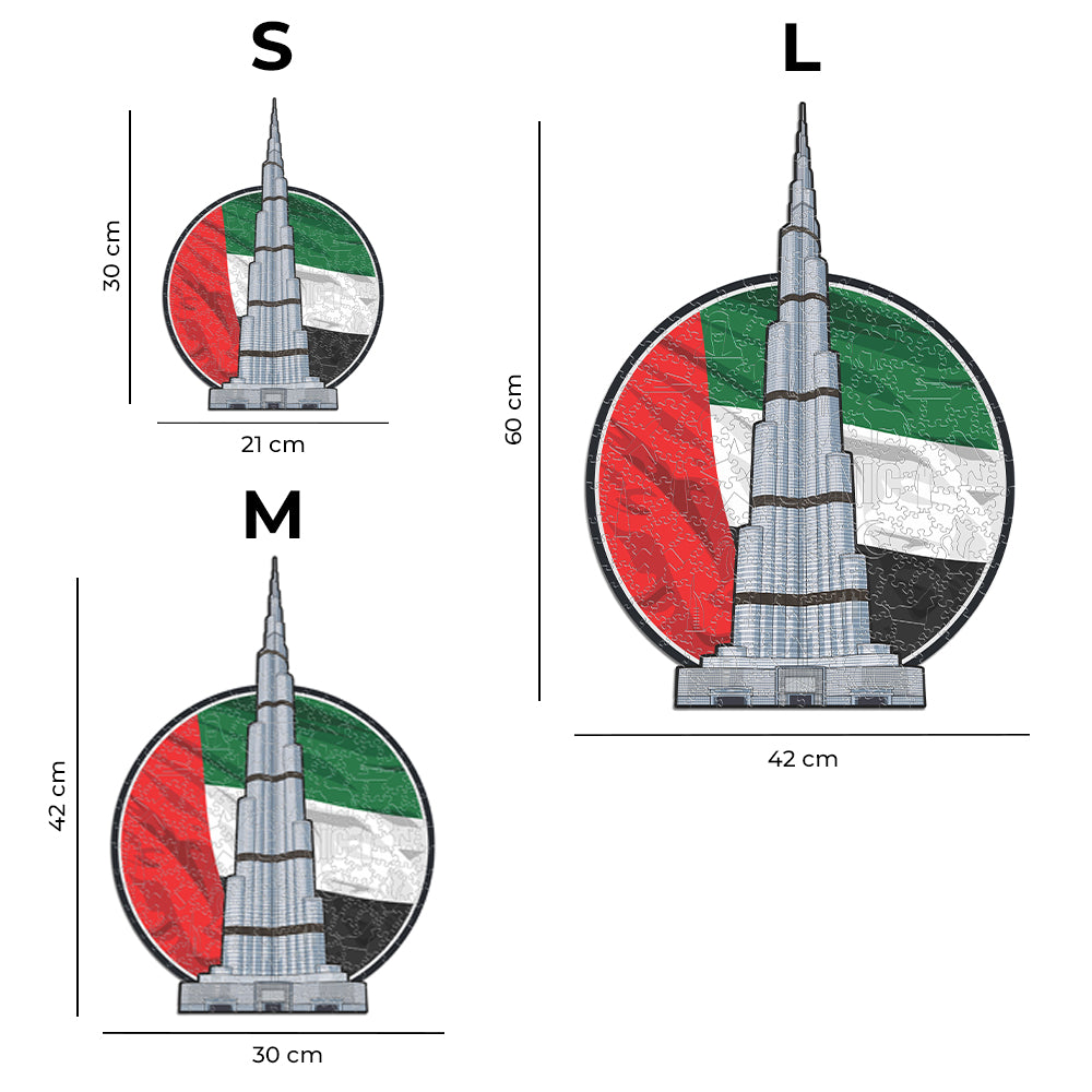 Burj Khalifa - Puzzle en Bois