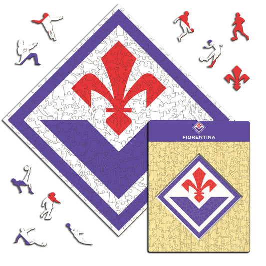 Logo ACF Fiorentina® - Puzzle en Bois
