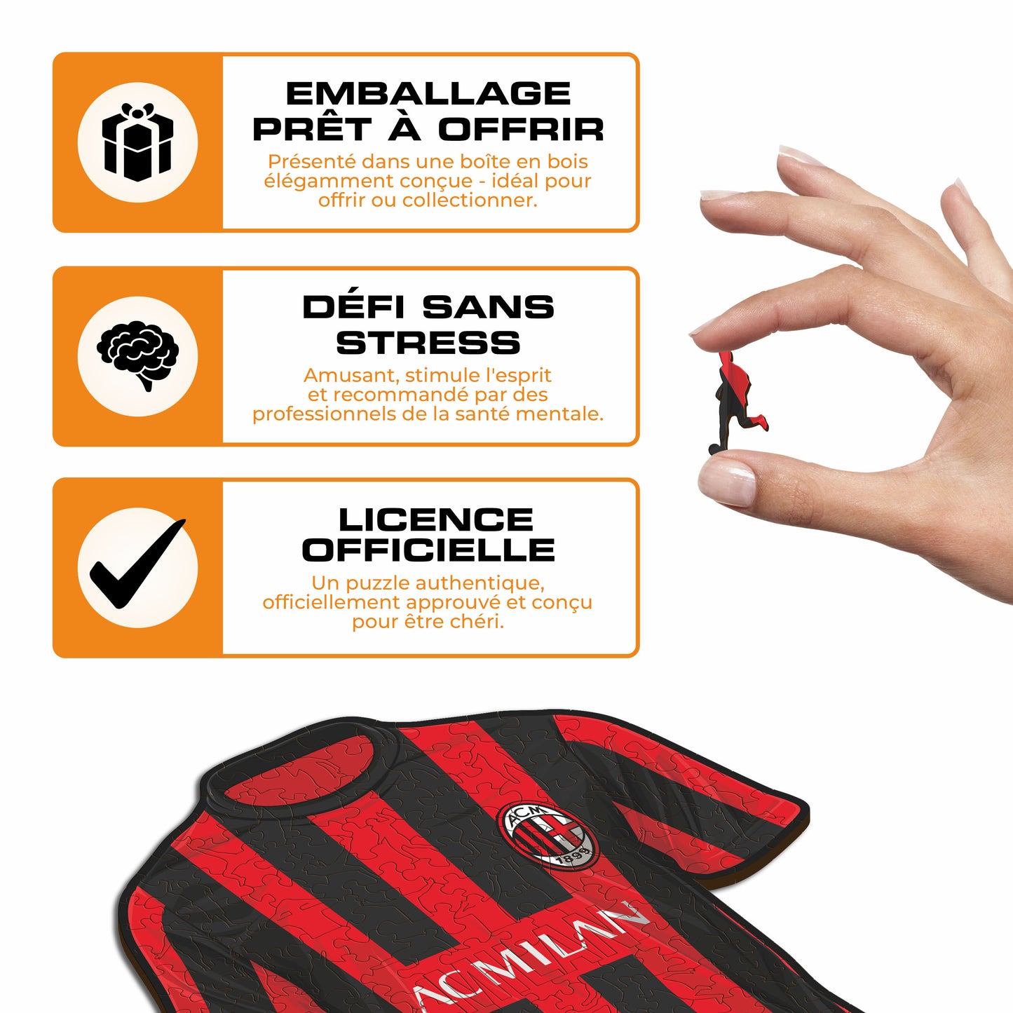 Maillot AC Milan® - Puzzle en Bois