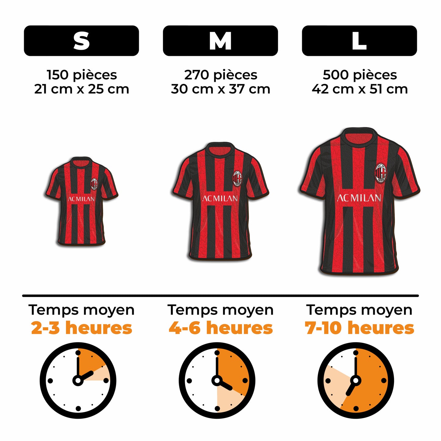 Maillot AC Milan® - Puzzle en Bois