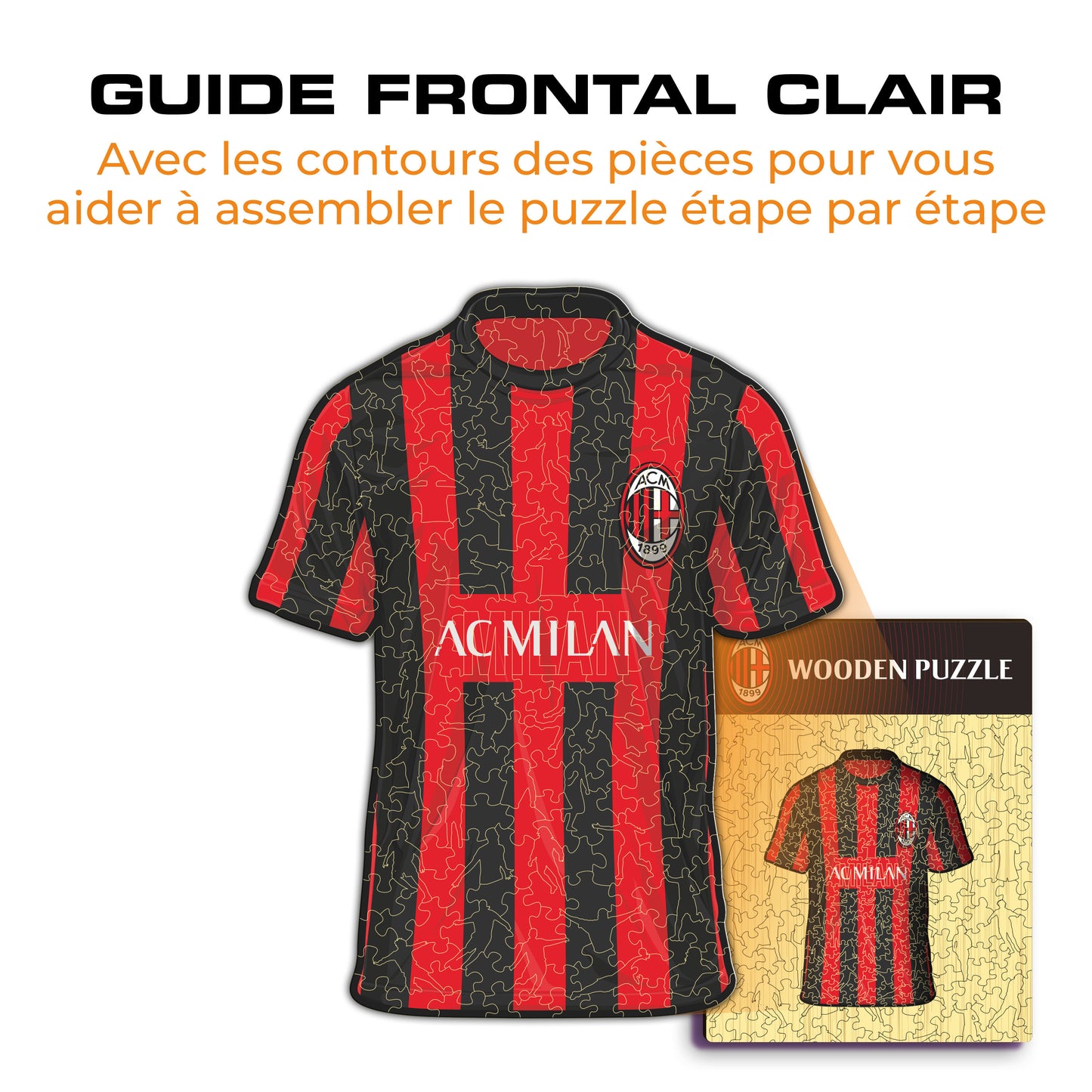 Maillot AC Milan® - Puzzle en Bois
