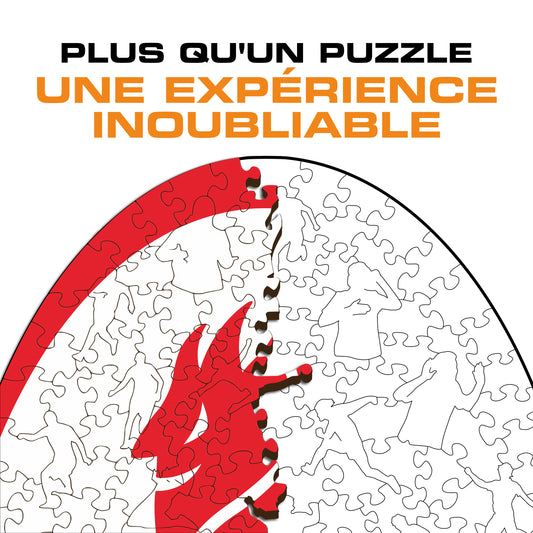 Retro Logo AC Milan® - Puzzle en Bois