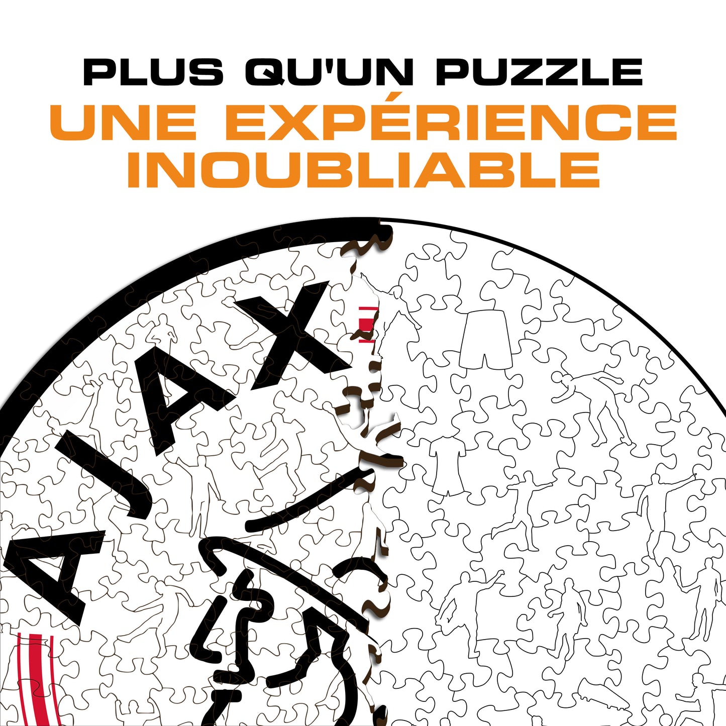 Logo FC Ajax Amsterdam® - Puzzle en Bois