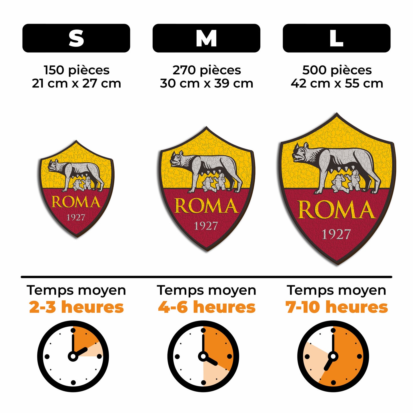 Logo AS Roma® - Puzzle en Bois