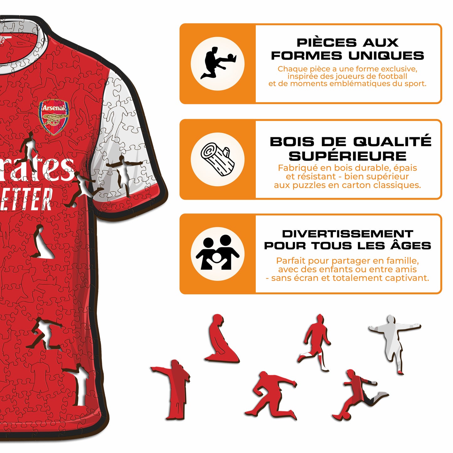 Maillot Arsenal FC® - Puzzle en Bois