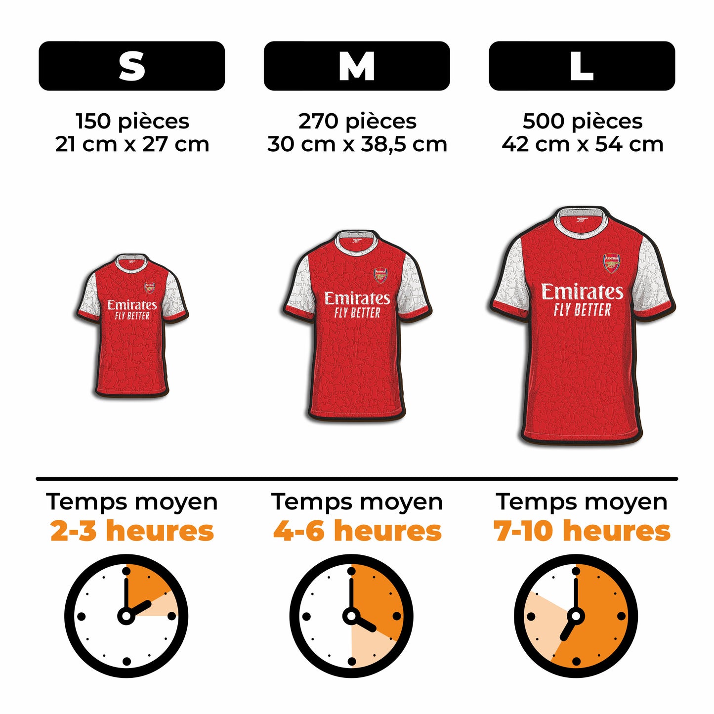 Maillot Arsenal FC® - Puzzle en Bois