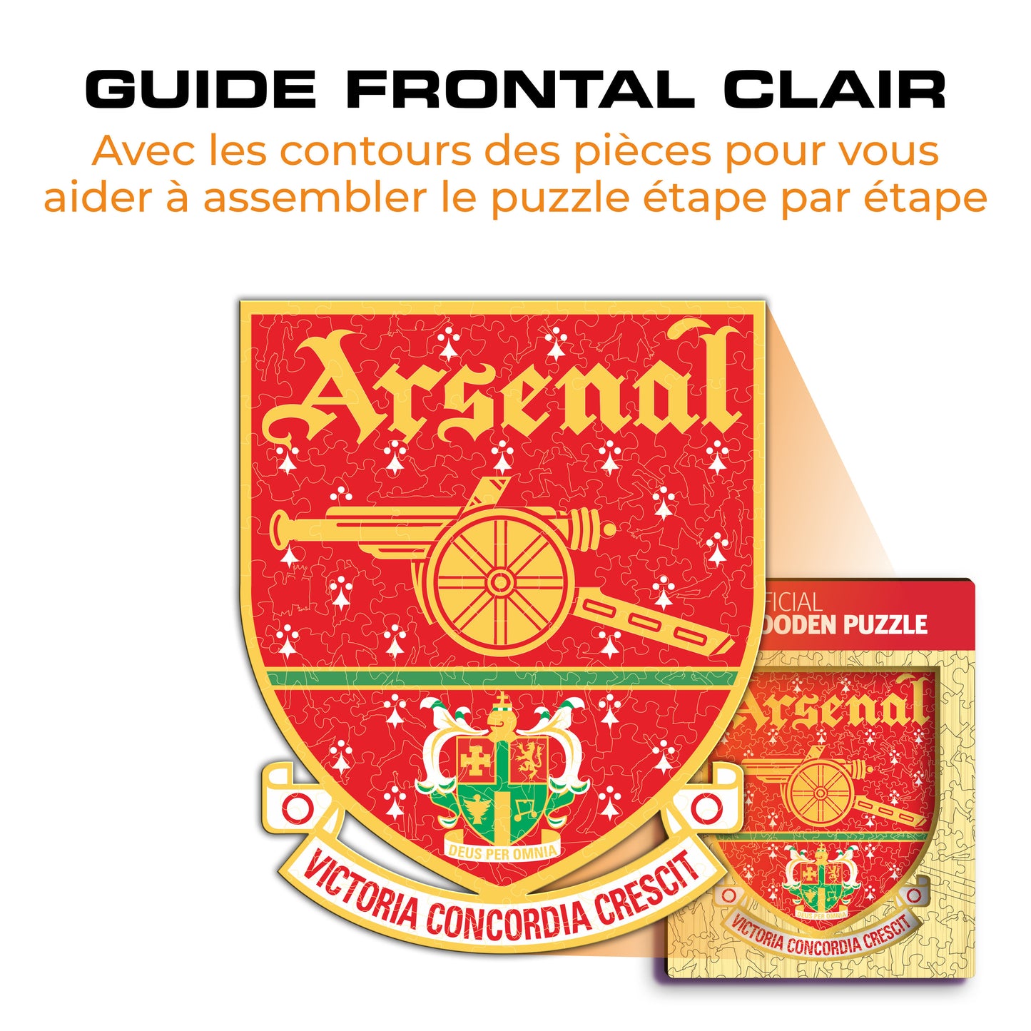Logo Retro Arsenal FC® - Puzzle en Bois