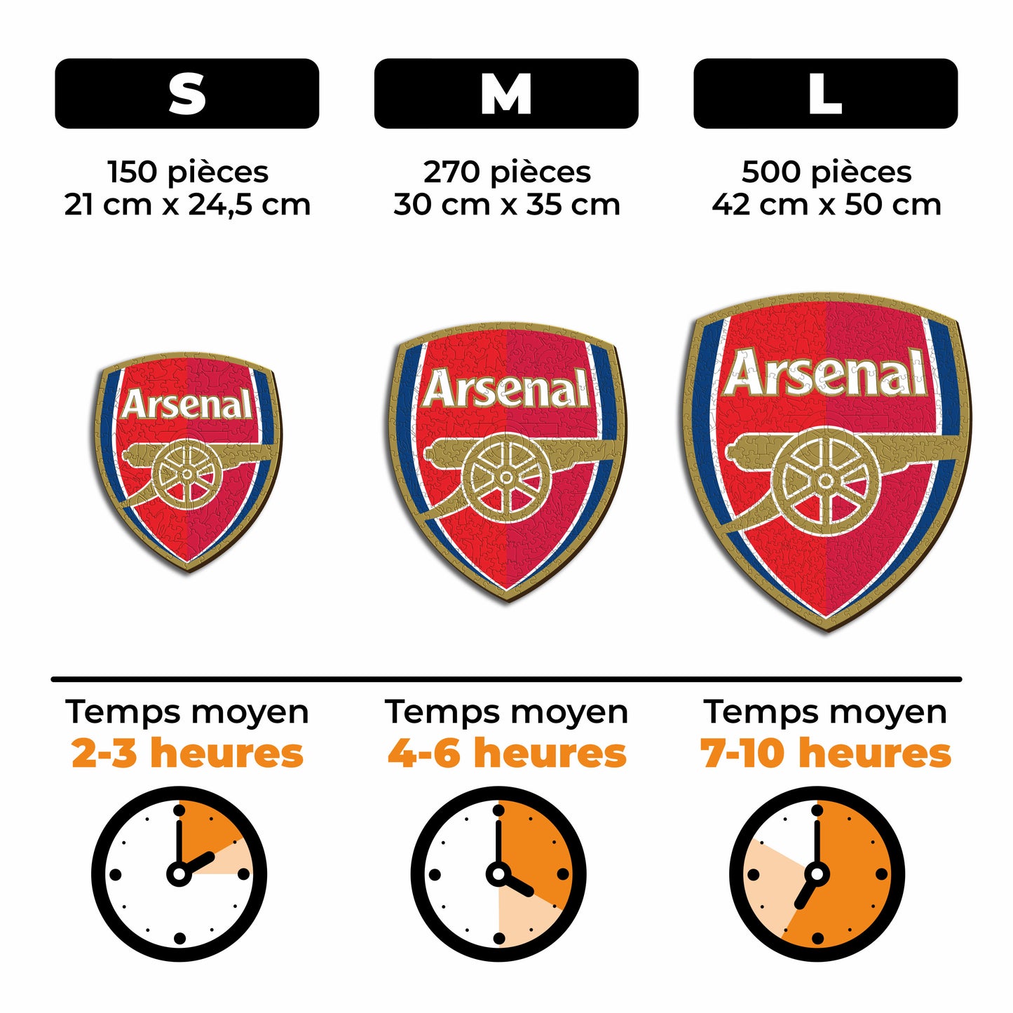Logo Arsenal FC® - Puzzle en Bois