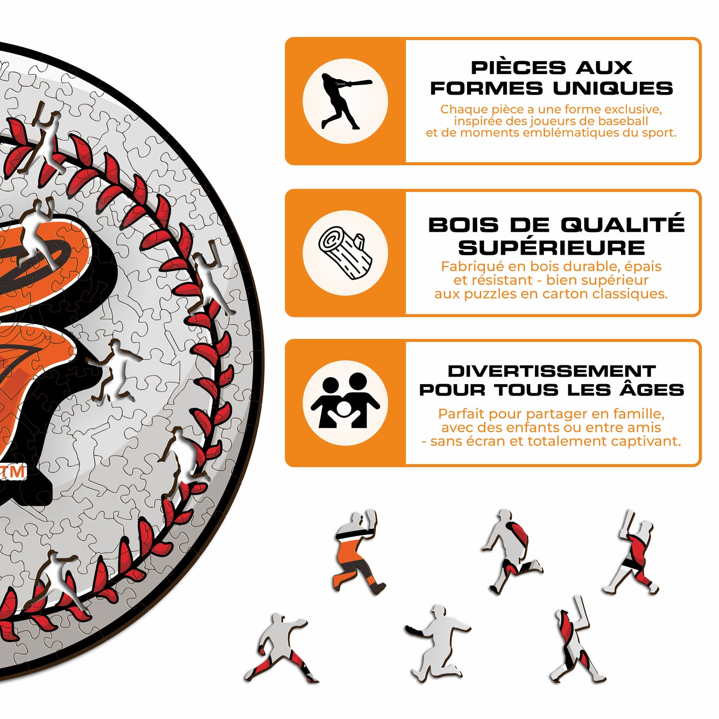 Baltimore Orioles™ - Puzzle en Bois