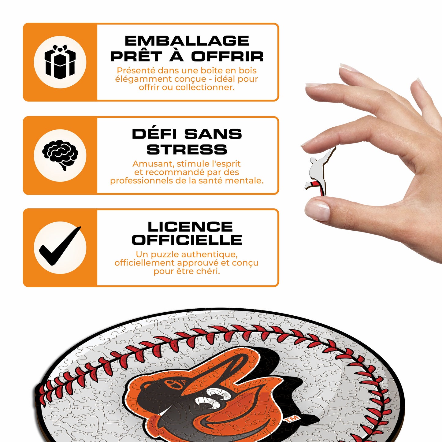 Baltimore Orioles™ - Puzzle en Bois