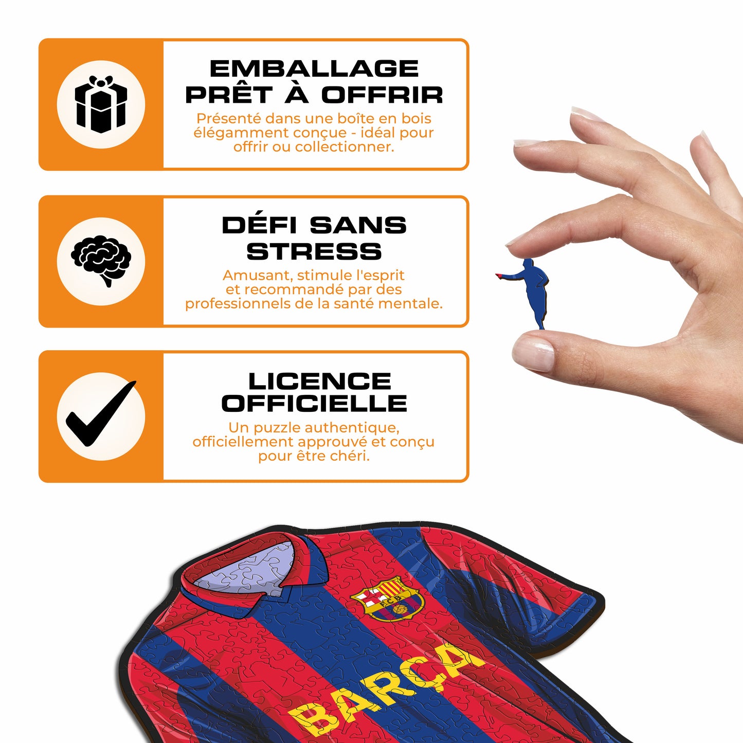 Maillot FC Barcelona® - Puzzle en Bois