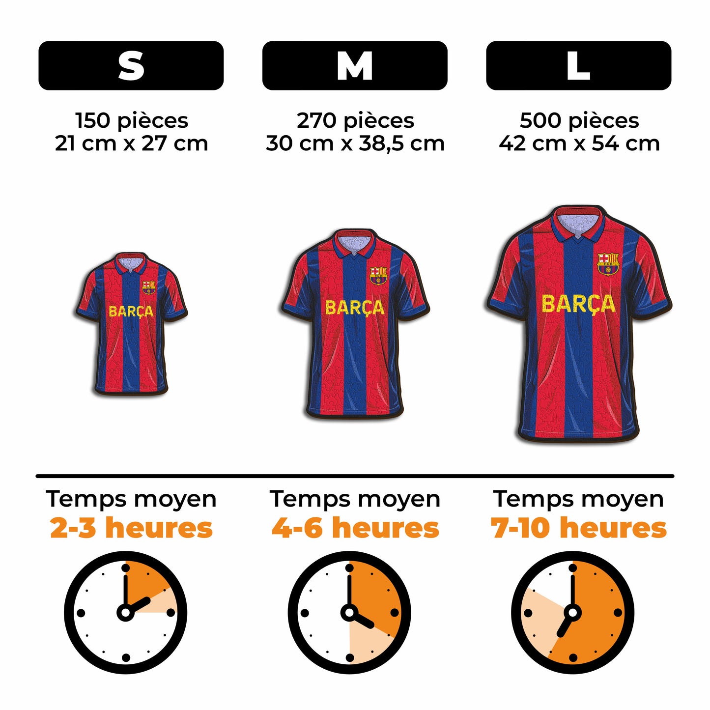 Maillot FC Barcelona® - Puzzle en Bois