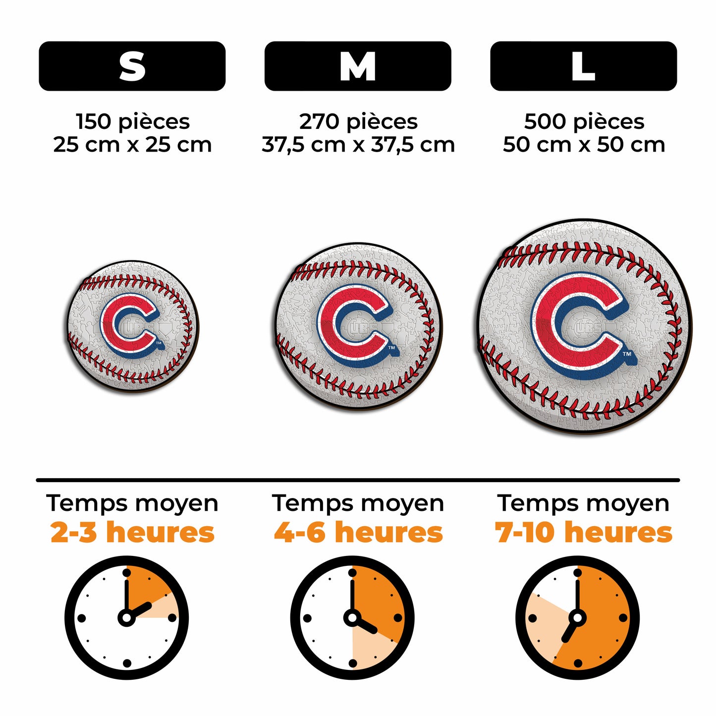 Chicago Cubs™ - Puzzle en Bois