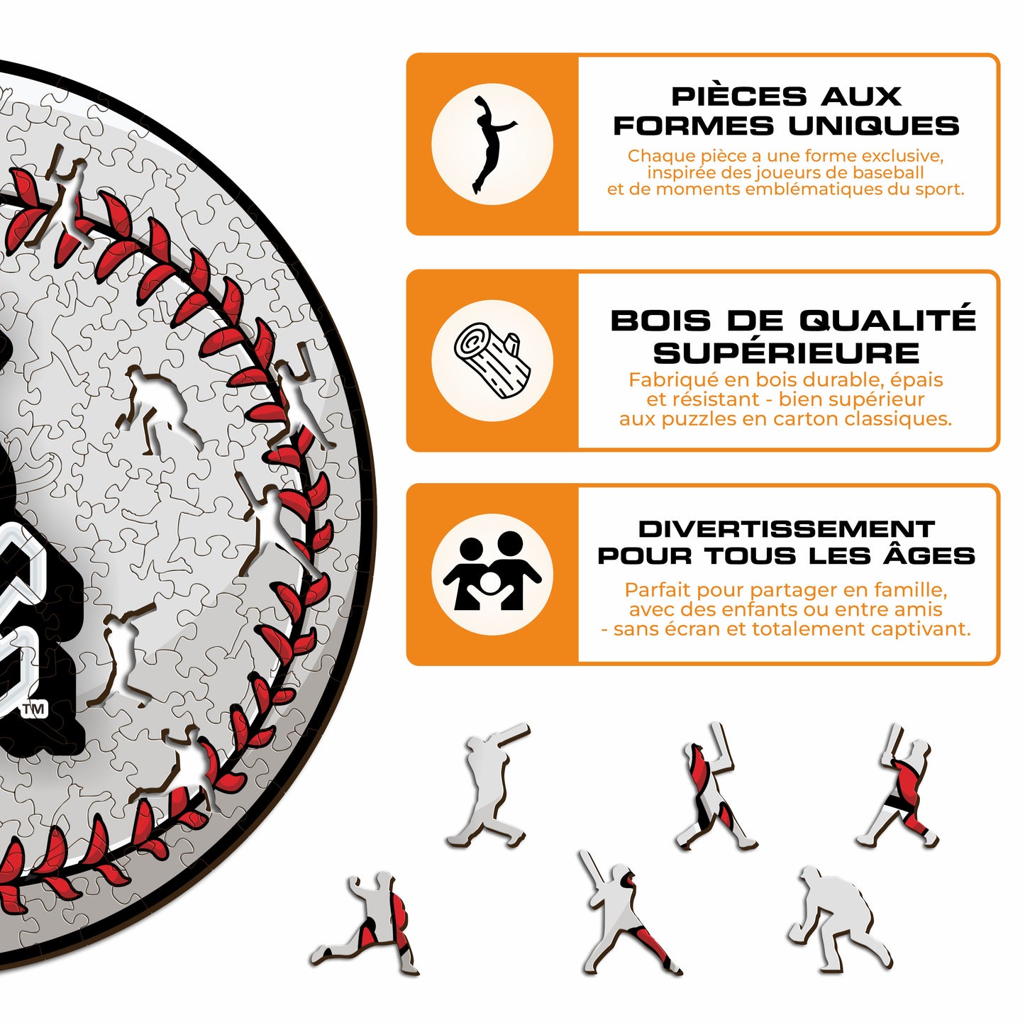 Chicago White Sox™ - Puzzle en Bois