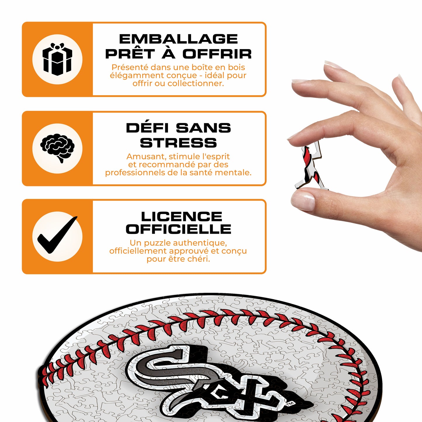 Chicago White Sox™ - Puzzle en Bois