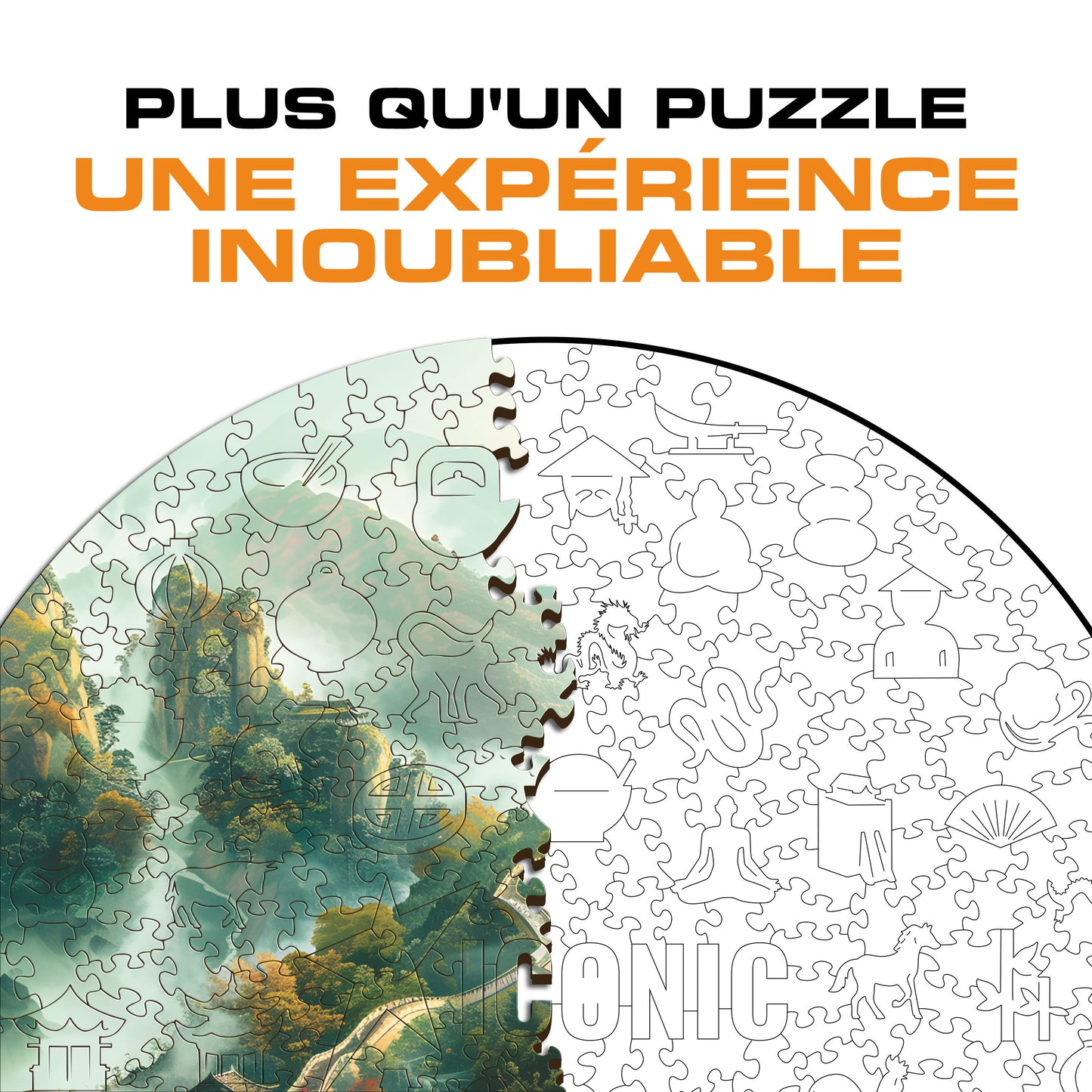 Grande Muraille de Chine - Puzzle en Bois
