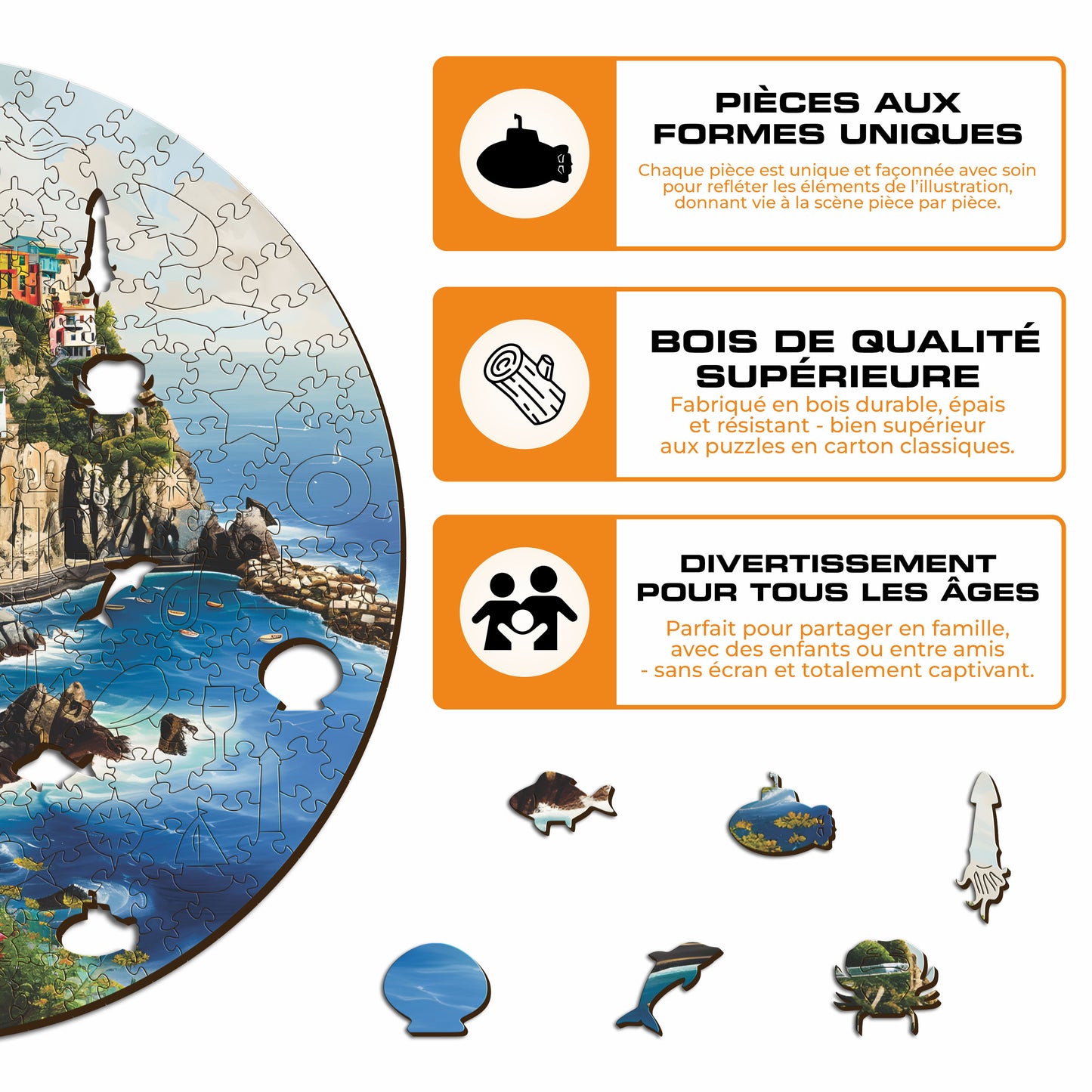 Portofino - Puzzle en Bois