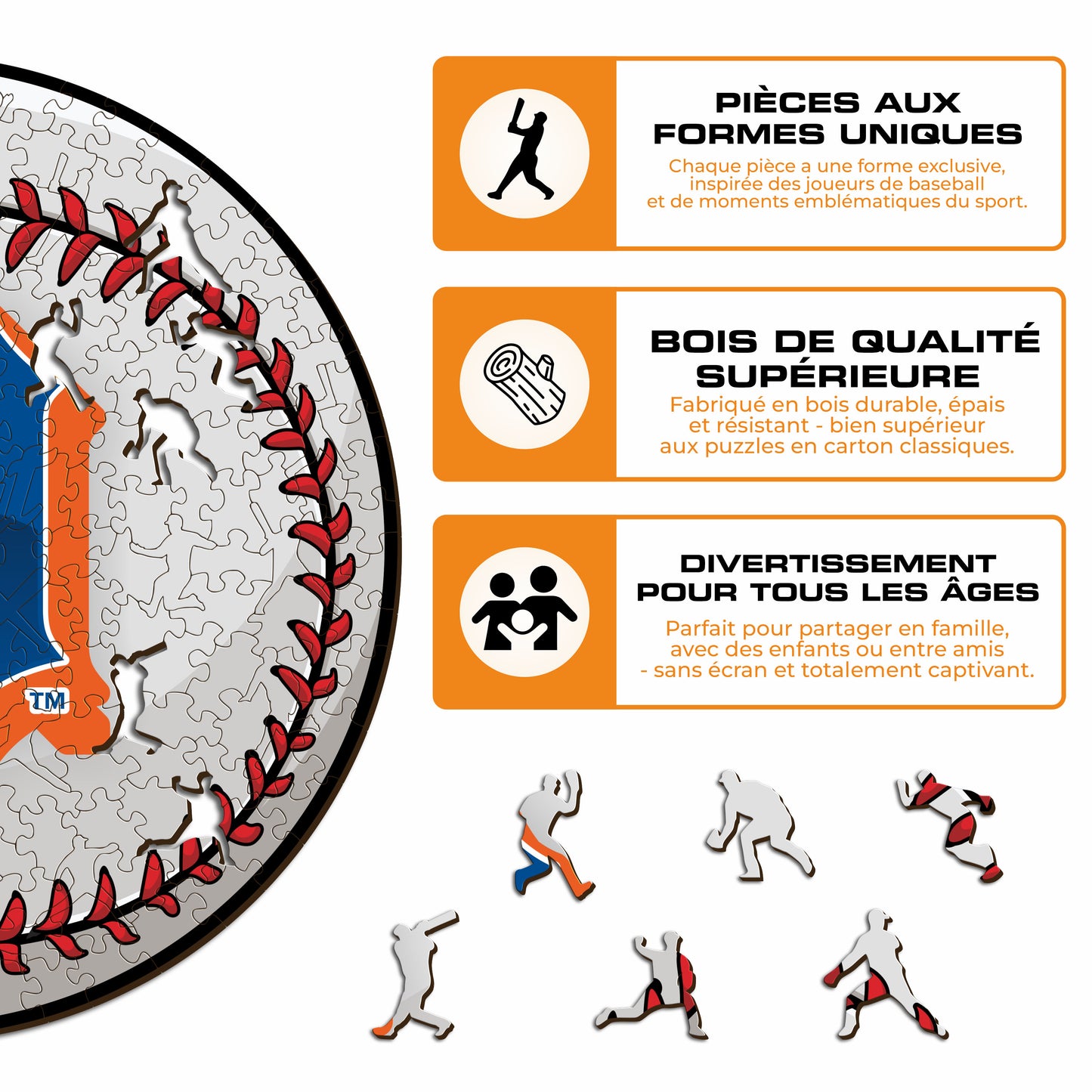 Detroit Tigers™ - Puzzle en Bois