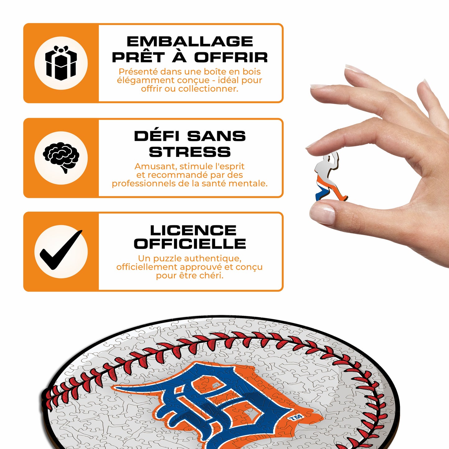 Detroit Tigers™ - Puzzle en Bois