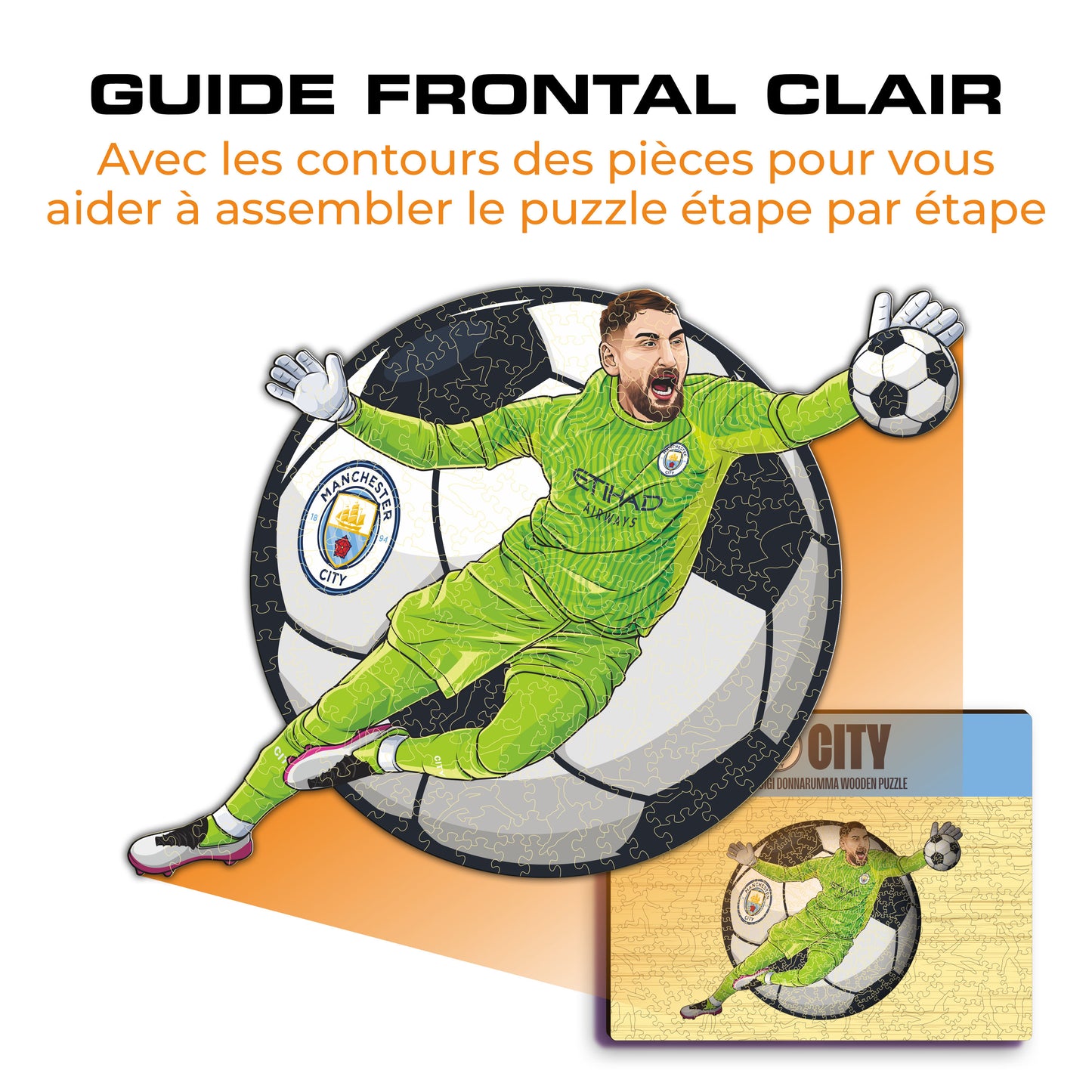 Gianluigi Donnarumma - Puzzle en Bois