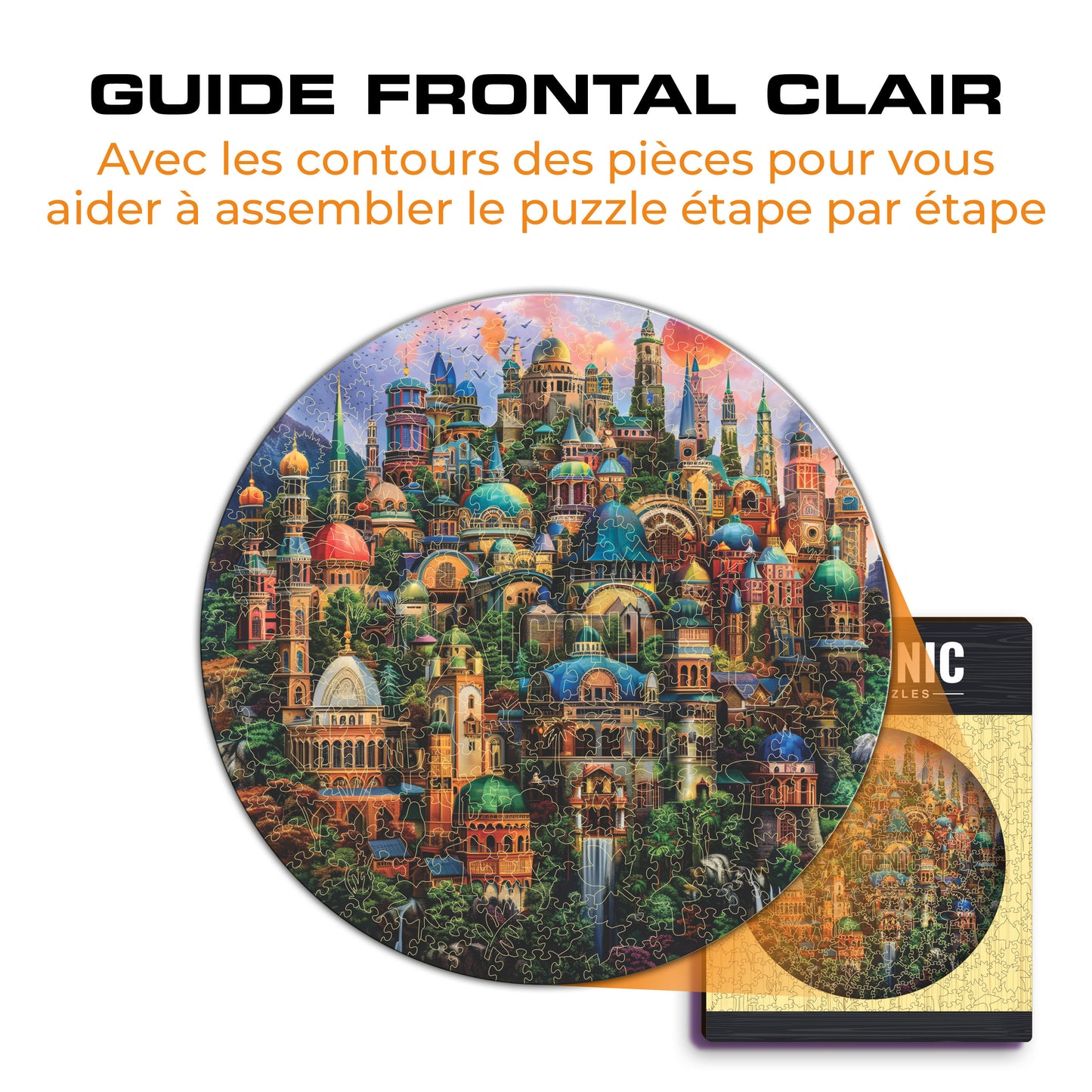 Maisons Enchantées - Puzzle en Bois