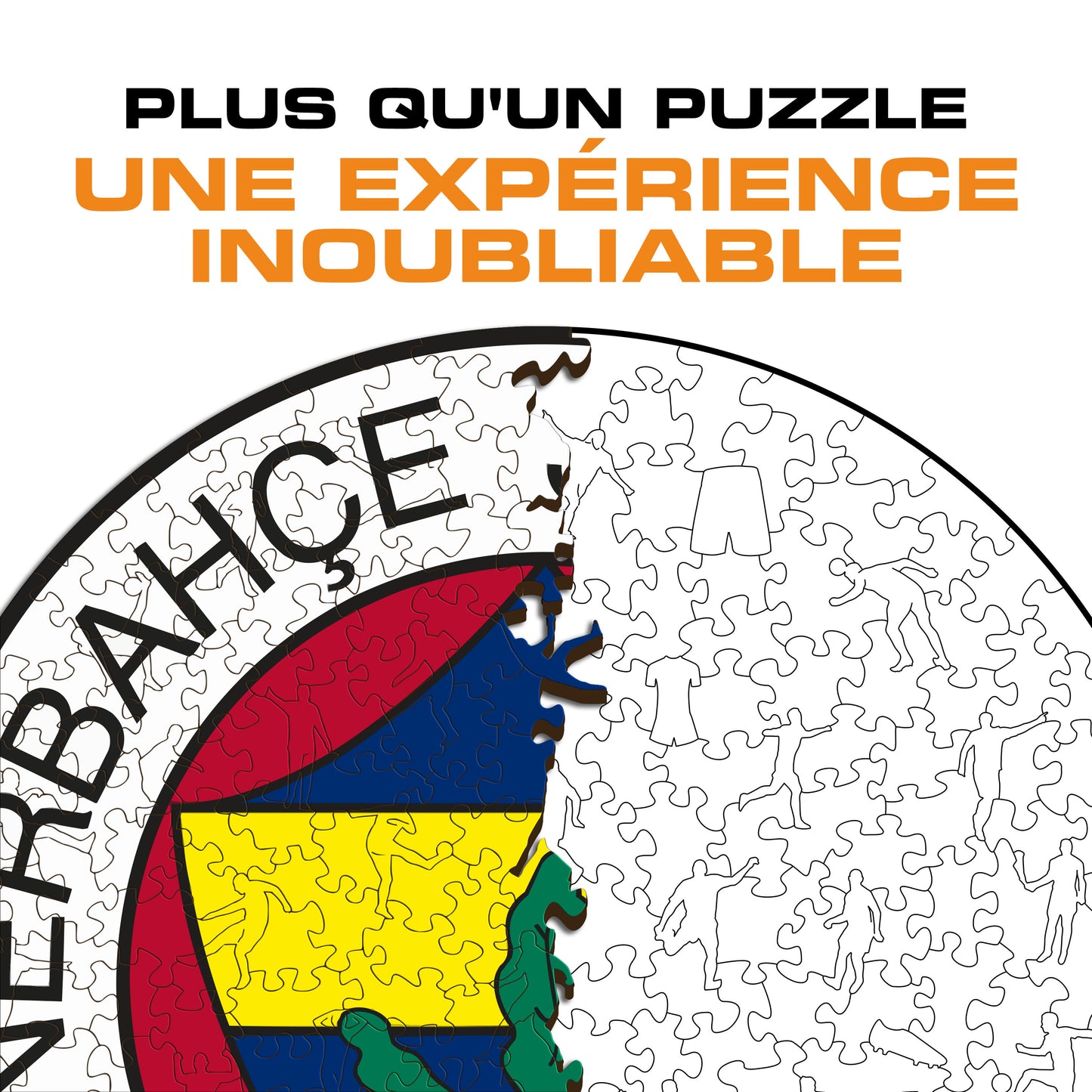 Logo Fenerbahçe S.K.® - Puzzle en Bois