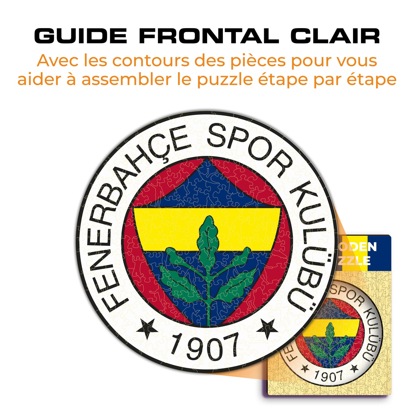 Logo Fenerbahçe S.K.® - Puzzle en Bois