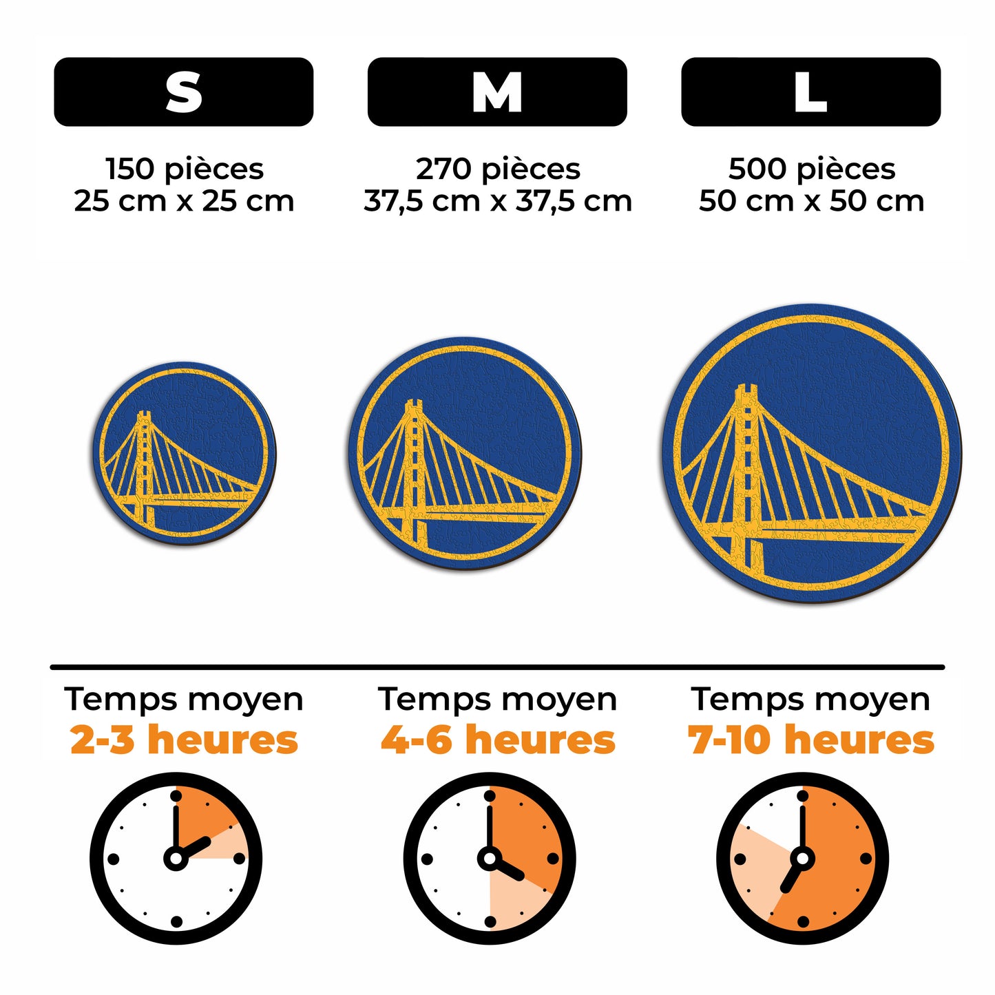 Golden State Warriors™ - Puzzle en Bois