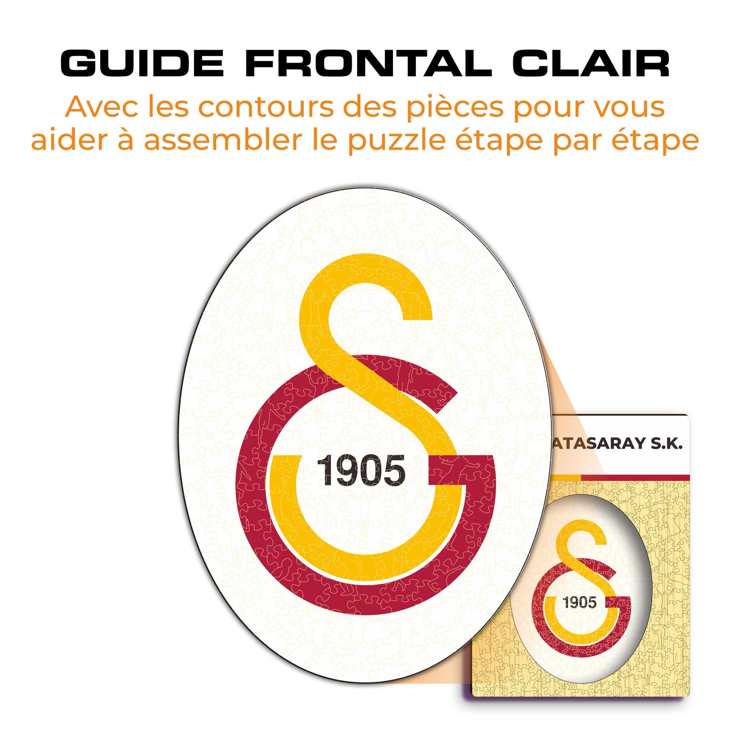 Logo Galatasaray S.K.® - Puzzle en Bois