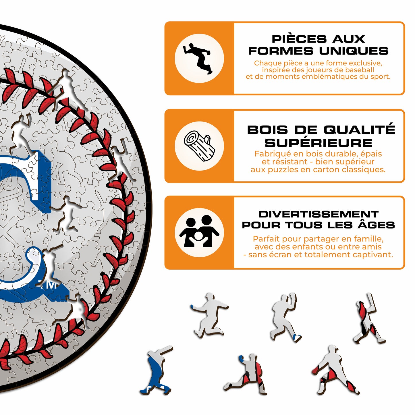 Kansas City Royals™ - Puzzle en Bois
