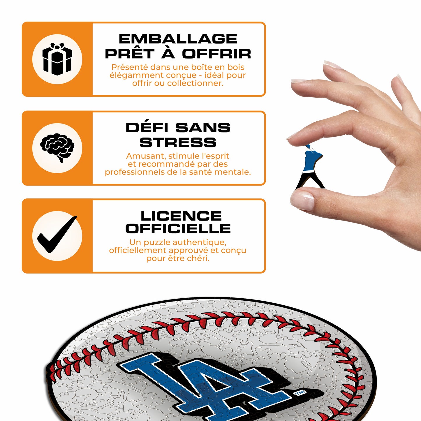 Los Angeles Dodgers™ - Puzzle en Bois
