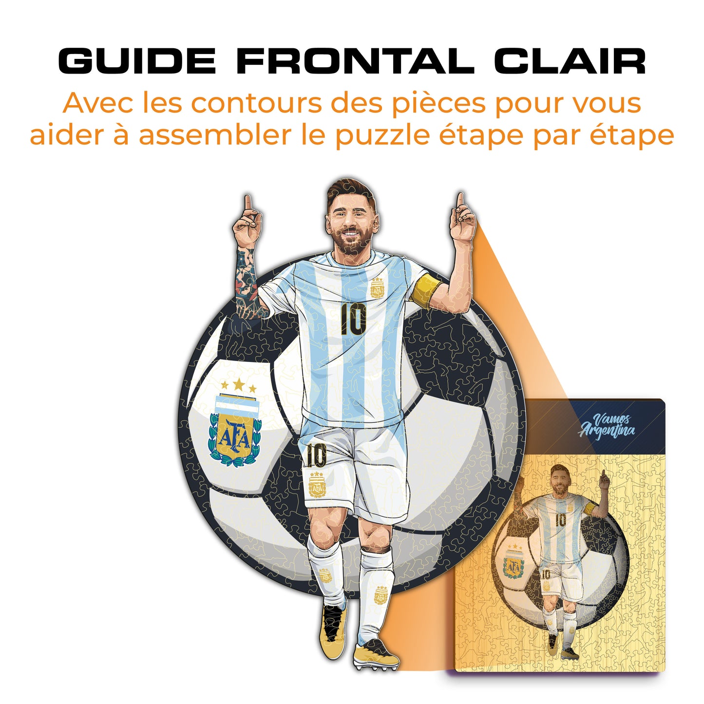 Lionel Messi - Puzzle en Bois