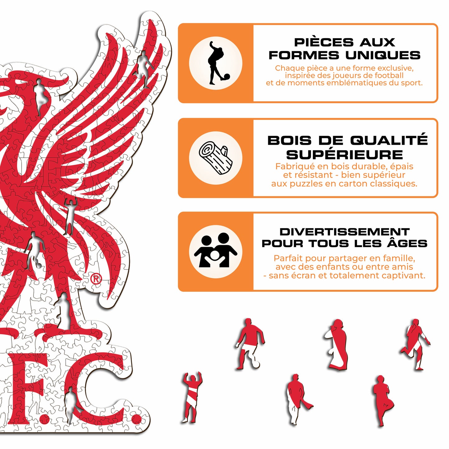 Liver Bird Logo Liverpool FC® - Puzzle en Bois