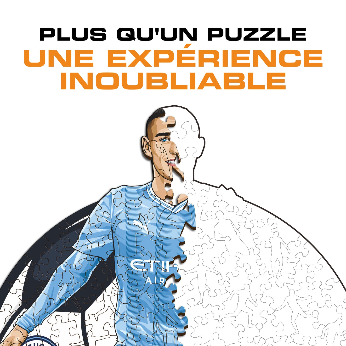 Phil Foden - Puzzle en Bois