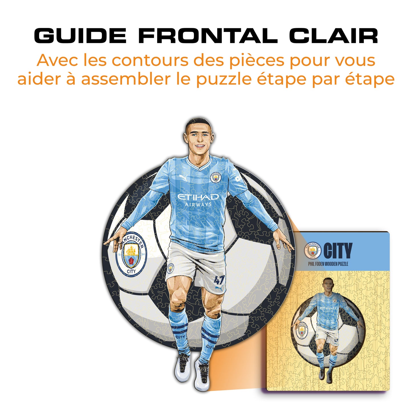 Phil Foden - Puzzle en Bois