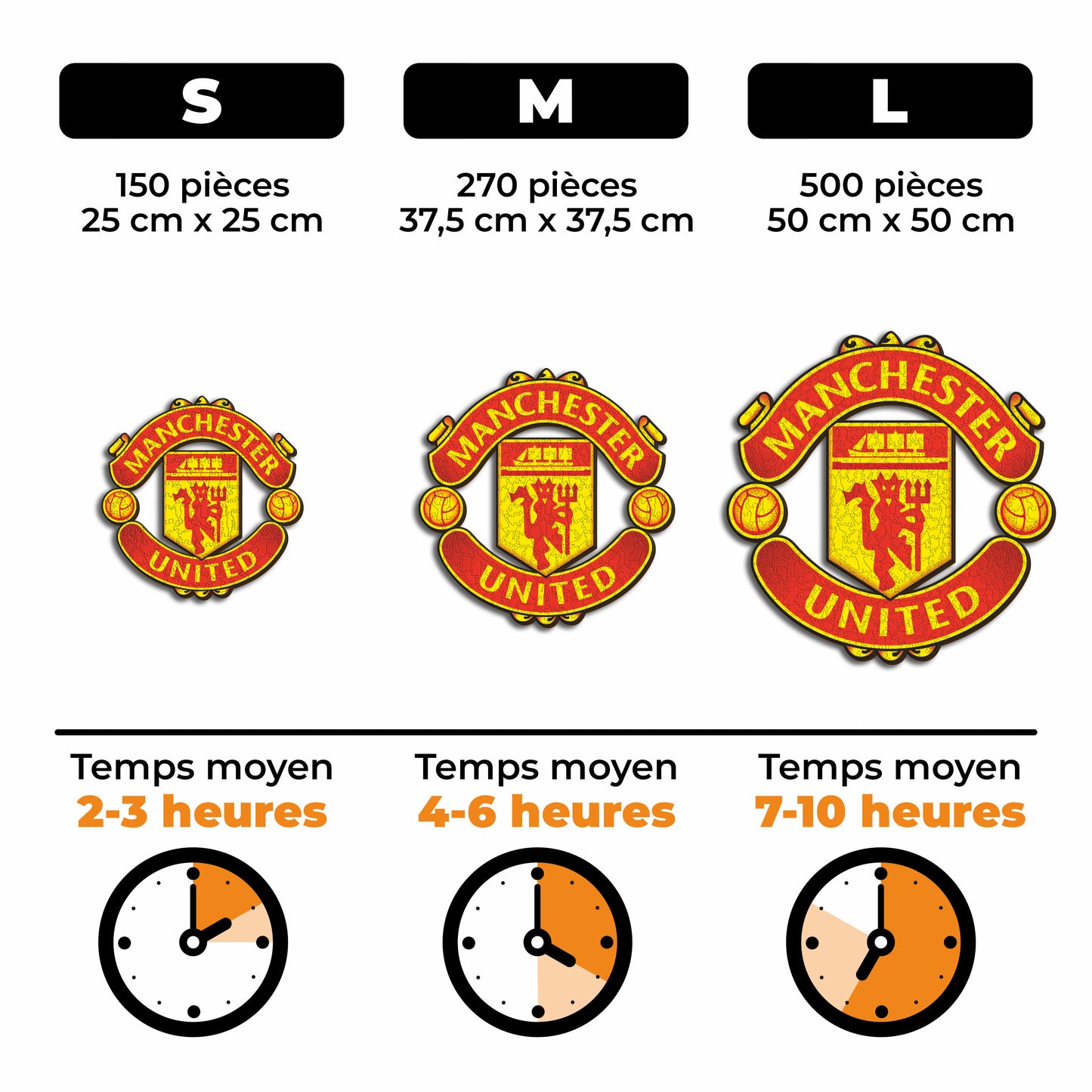 Manchester United FC® Logo - Puzzle en Bois