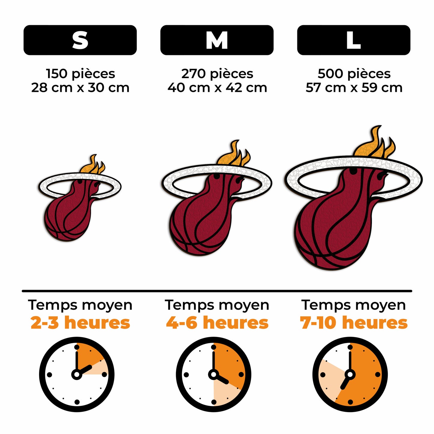 Miami Heat™ - Puzzle en Bois