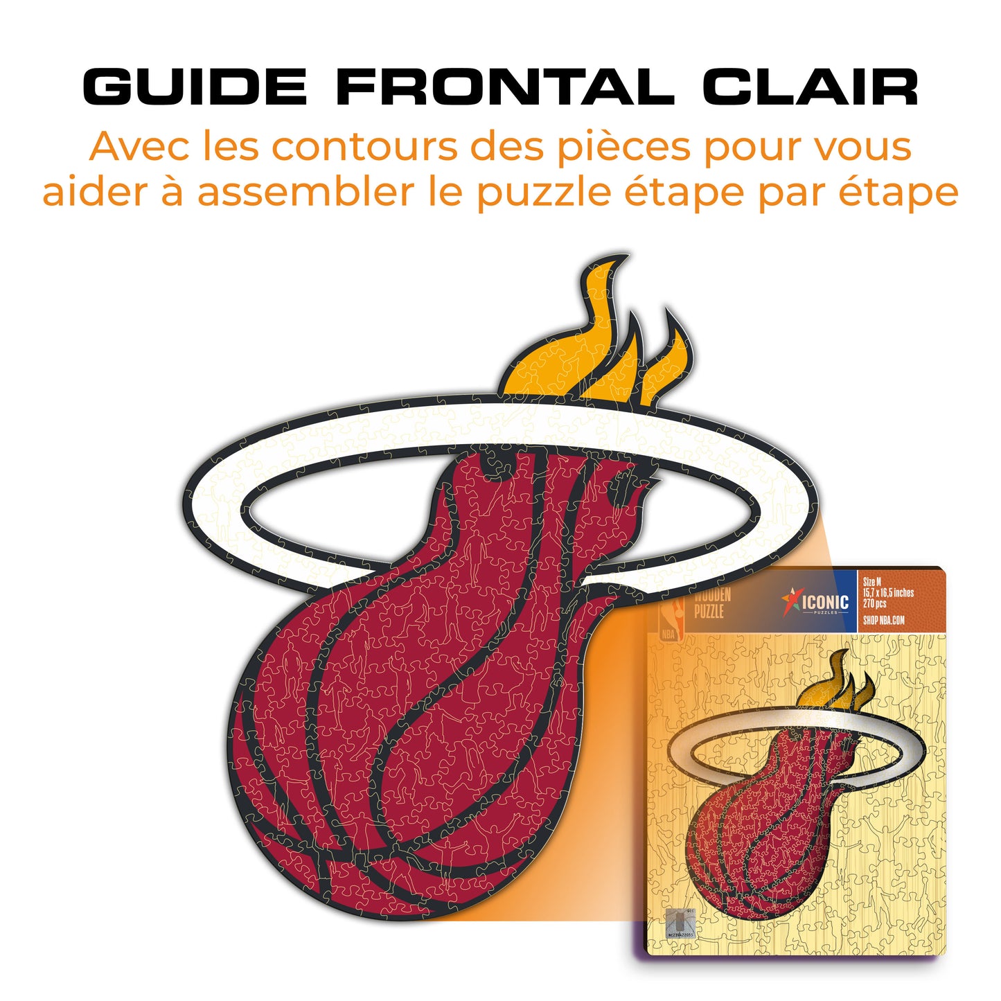 Miami Heat™ - Puzzle en Bois