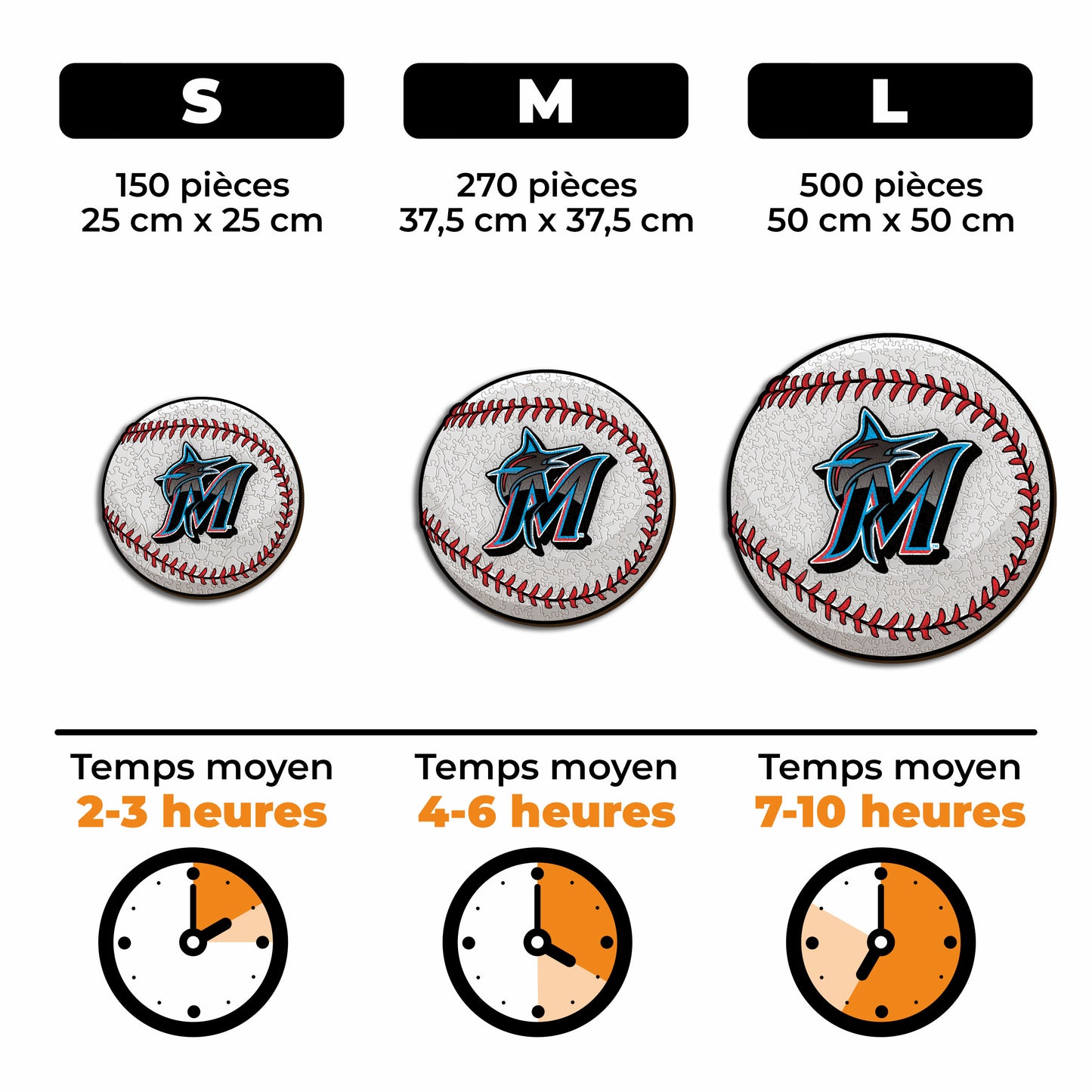 Miami Marlins™ - Puzzle en Bois