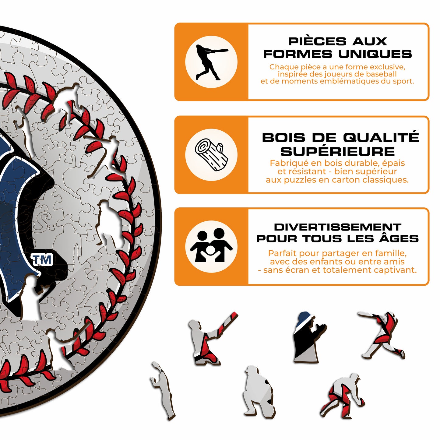 New York Yankees™ - Puzzle en Bois