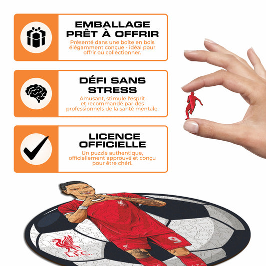 Darwin Nuñez - Puzzle en Bois