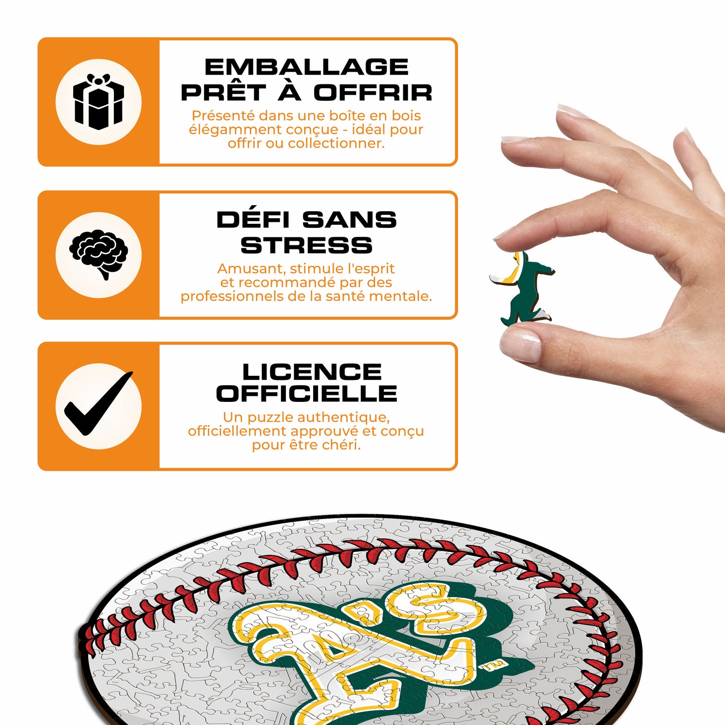 Oakland Athletics™ - Puzzle en Bois
